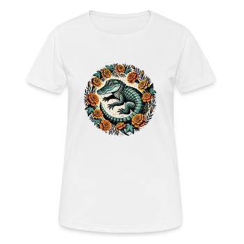 Alligator - T-shirt respirant Femme - blanc - Devant - AI Model Female 172 dark (172cm)