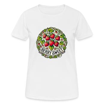 Baies sucrées - T-shirt respirant Femme - blanc - Devant - AI Model Female 172 dark (172cm)