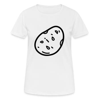 Kartoffel - Frauen T-Shirt atmungsaktiv - Weiß - Vorne - AI Model Female 172 dark (172cm)