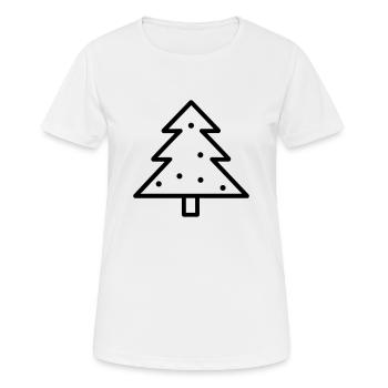 arbre de noel - T-shirt respirant Femme - blanc - Devant - AI Model Female 172 dark (172cm)