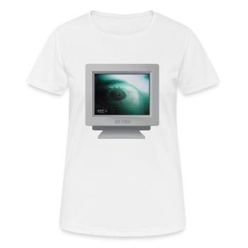 CRT-Design - Ich habe eine Hexe gesehen! - Frauen T-Shirt atmungsaktiv - Weiß - Vorne - AI Model Female 172 dark (172cm)