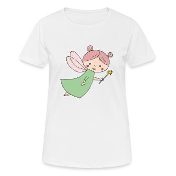 fee - Frauen T-Shirt atmungsaktiv - Weiß - Vorne - AI Model Female 172 dark (172cm)