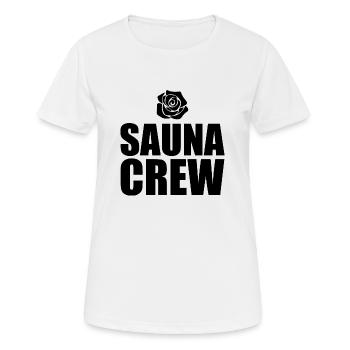 Sauna Wellness Spa - Frauen T-Shirt atmungsaktiv - Weiß - Vorne - AI Model Female 172 dark (172cm)