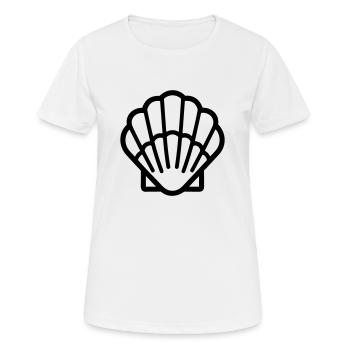 Shell - Women's Breathable T-Shirt - white - Front - AI Model Female 172 dark (172cm)