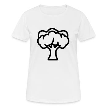 brocoli - T-shirt respirant Femme - blanc - Devant - AI Model Female 172 dark (172cm)