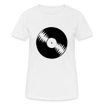 vinyl - Frauen T-Shirt atmungsaktiv - Weiß - Vorne - AI Model Female 172 dark (172cm)