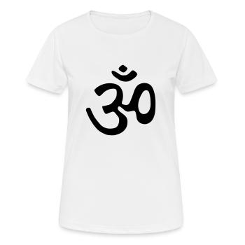 om_klein - T-shirt respirant Femme - blanc - Devant - AI Model Female 172 dark (172cm)