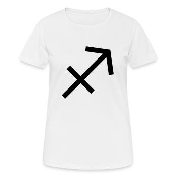 Schütze - Frauen T-Shirt atmungsaktiv - Weiß - Vorne - AI Model Female 172 dark (172cm)