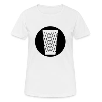 Frankfurt Geschenke - Frauen T-Shirt atmungsaktiv - Weiß - Vorne - AI Model Female 172 dark (172cm)