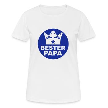 Bester Papa - Frauen T-Shirt atmungsaktiv - Weiß - Vorne - AI Model Female 172 dark (172cm)