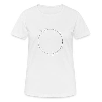 Person+Kreis - Frauen T-Shirt atmungsaktiv - Weiß - Vorne - AI Model Female 172 dark (172cm)