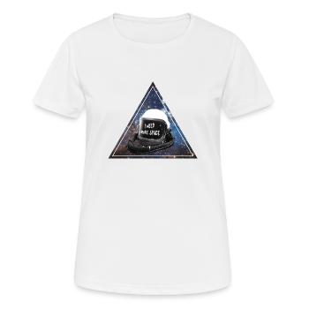 Need space - Women's Breathable T-Shirt - white - Front - AI Model Female 172 dark (172cm)