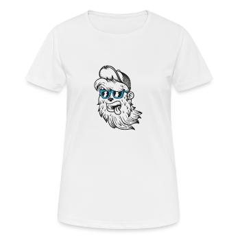 lustiger Hipster - Frauen T-Shirt atmungsaktiv - Weiß - Vorne - AI Model Female 172 dark (172cm)