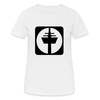 Colonius Cologne pictogram - Women's Breathable T-Shirt - white - Front - AI Model Female 172 dark (172cm)