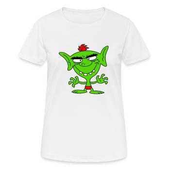 green goblin - Frauen T-Shirt atmungsaktiv - Weiß - Vorne - AI Model Female 172 dark (172cm)
