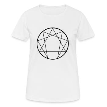 enneagram - Frauen T-Shirt atmungsaktiv - Weiß - Vorne - AI Model Female 172 dark (172cm)