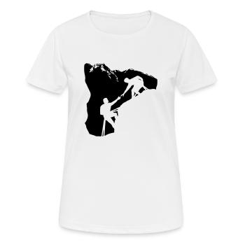 Teamwork 2 - Frauen T-Shirt atmungsaktiv - Weiß - Vorne - AI Model Female 172 dark (172cm)