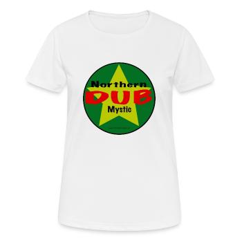 Northern Dub Mystic Logo - Frauen T-Shirt atmungsaktiv - Weiß - Vorne - AI Model Female 172 dark (172cm)