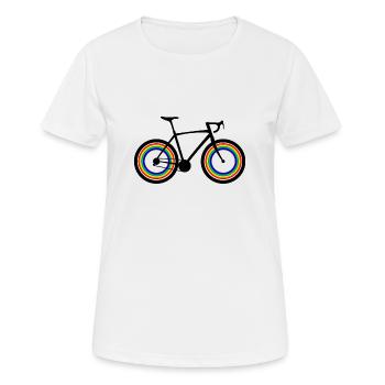 Bicycle - Women's Breathable T-Shirt - white - Front - AI Model Female 172 dark (172cm)