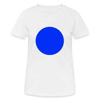 Kreis Blau - Frauen T-Shirt atmungsaktiv - Weiß - Vorne - AI Model Female 172 dark (172cm)