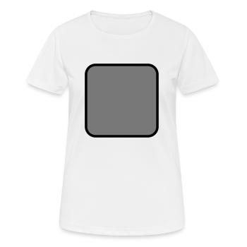 Quadrat grau gefüllt rund - Women's Breathable T-Shirt - white - Front - AI Model Female 172 dark (172cm)