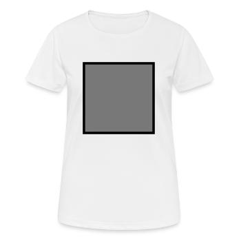 Quadrat grau gefüllt - Women's Breathable T-Shirt - white - Front - AI Model Female 172 dark (172cm)