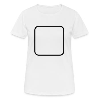 Quadrat nicht gefüllt run - Women's Breathable T-Shirt - white - Front - AI Model Female 172 dark (172cm)