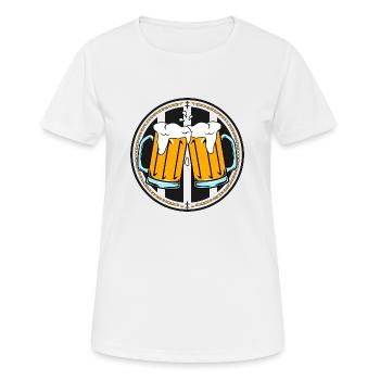 Steins, Logo - T-shirt respirant Femme - blanc - Devant - AI Model Female 172 dark (172cm)