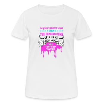 SISTER SISTER - T-shirt respirant Femme - blanc - Devant - AI Model Female 172 dark (172cm)