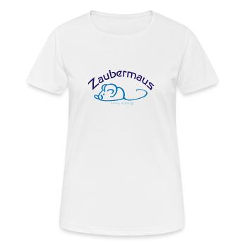 Zaubermaus - Frauen T-Shirt atmungsaktiv - Weiß - Vorne - AI Model Female 172 dark (172cm)