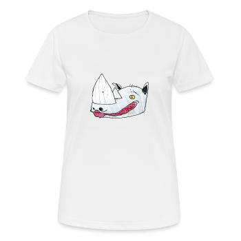 Rhino - Frauen T-Shirt atmungsaktiv - Weiß - Vorne - AI Model Female 172 dark (172cm)