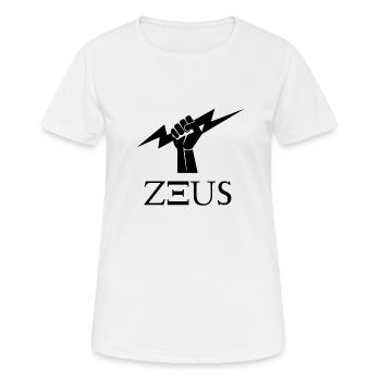 zeus - T-shirt respirant Femme - blanc - Devant - AI Model Female 172 dark (172cm)