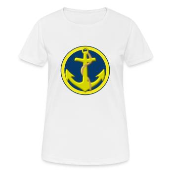 troupes marine - T-shirt respirant Femme - blanc - Devant - AI Model Female 172 dark (172cm)