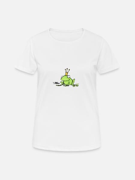 Froschkönig - Frauen T-Shirt atmungsaktiv - Weiß