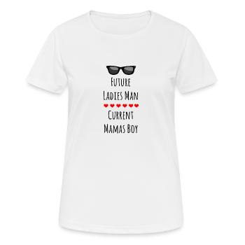 Baby Babysprüche Babybauch Eltern - Frauen T-Shirt atmungsaktiv - Weiß - Vorne - AI Model Female 172 dark (172cm)
