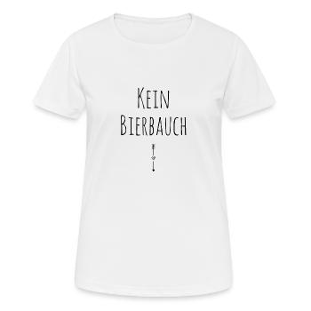 Schwangerschaft Schwanger Babybauch Baby - Frauen T-Shirt atmungsaktiv - Weiß - Vorne - AI Model Female 172 dark (172cm)
