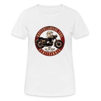 AWO 425 Sport - Frauen T-Shirt atmungsaktiv - Weiß - Vorne - AI Model Female 172 dark (172cm)