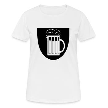 Ritter des Bieres - Frauen T-Shirt atmungsaktiv - Weiß - Vorne - AI Model Female 172 dark (172cm)