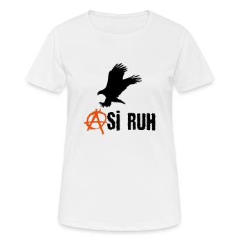 Asi Ruh Kartal - Frauen T-Shirt atmungsaktiv - Weiß - Vorne - AI Model Female 172 dark (172cm)