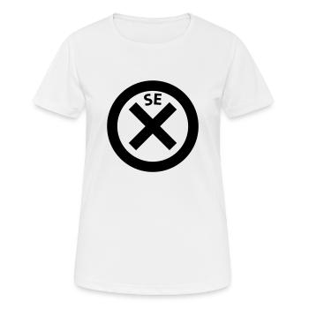 sex - Frauen T-Shirt atmungsaktiv - Weiß - Vorne - AI Model Female 172 dark (172cm)