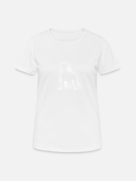 Dobi Silhouette - Frauen T-Shirt atmungsaktiv - Weiß