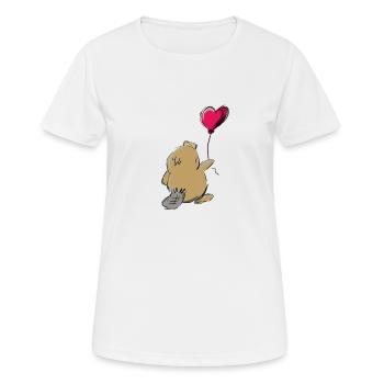 Schnabeltier - Frauen T-Shirt atmungsaktiv - Weiß - Vorne - AI Model Female 172 dark (172cm)