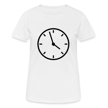 uhr_f1 - Women's Breathable T-Shirt - white - Front - AI Model Female 172 dark (172cm)