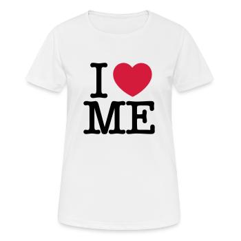 I Love Me - Women's Breathable T-Shirt - white - Front - AI Model Female 172 dark (172cm)