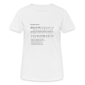 die Gedanken sind frei + schwarz - Frauen T-Shirt atmungsaktiv - Weiß - Vorne - AI Model Female 172 dark (172cm)
