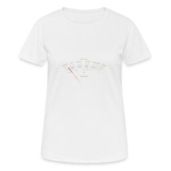 vu mètre - T-shirt respirant Femme - blanc - Devant - AI Model Female 172 dark (172cm)