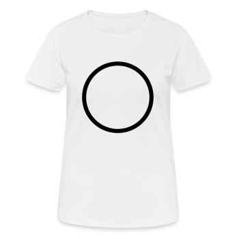 kreis - Frauen T-Shirt atmungsaktiv - Weiß - Vorne - AI Model Female 172 dark (172cm)