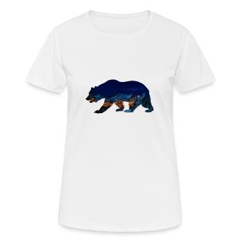 Bär - Frauen T-Shirt atmungsaktiv - Weiß - Vorne - AI Model Female 172 dark (172cm)
