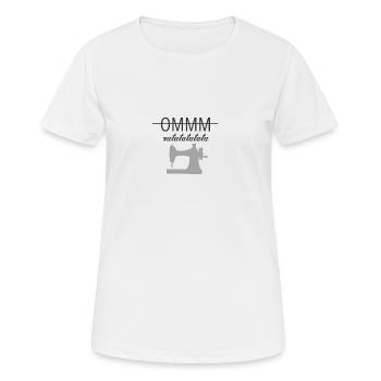 Nähen Nähmaschine - Frauen T-Shirt atmungsaktiv - Weiß - Vorne - AI Model Female 172 dark (172cm)