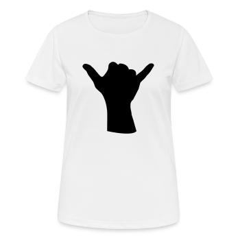 aloha - T-shirt respirant Femme - blanc - Devant - AI Model Female 172 dark (172cm)